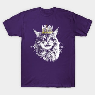 Long Live the King Grafitti Cat Face T-Shirt